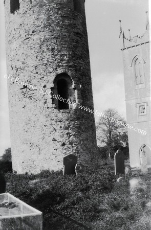 ROUND TOWER FROM E. DOORWAY  TOWER OF PROTESTANT CHURCH